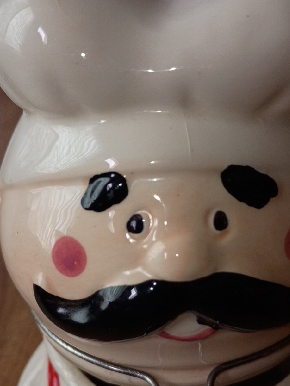 Vintage Boston Warehouse Ceramic Chef Hinged Canister Jar / Kitchen Decor - Picture 9 of 11